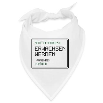 Neue Nebenquest Erwachsen werden - Pixel Retro - Bandana - Weiß - Vorne