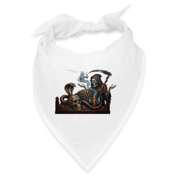 Kaffeepause des Todes - Bandana - Weiß - Vorne