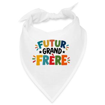 Zukünftiges T-Shirt für große Bruder - Bandana - Weiß - Vorne