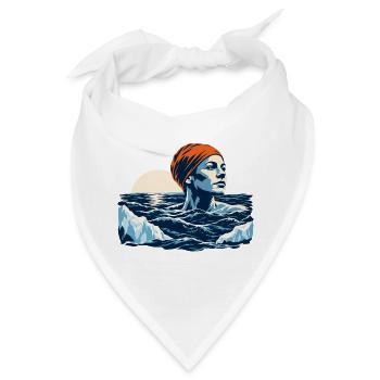 Eisbaden Winterruhe - Bandana - Weiß - Vorne