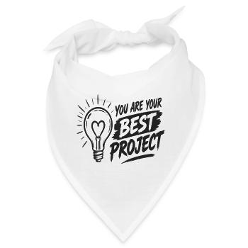 You Are Your Best Project Glühbirnen - Bandana - Weiß - Vorne