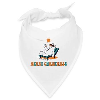 Sommer-Weihnachts-Spaß-Lounge - Bandana - Weiß - Vorne