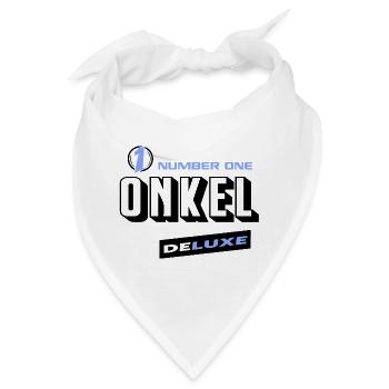 Onkel Number One Deluxe Bester Familie  - Bandana - Weiß - Vorne