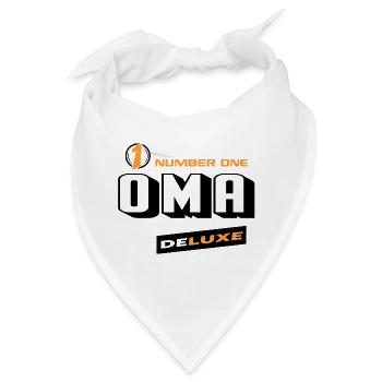Oma Number One Deluxe Beste Familie Beste Oma - Bandana - Weiß - Vorne