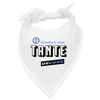 Tante Number One Deluxe Bester Familie Beste Tante - Bandana - Weiß - Vorne