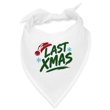 Last Xmas Brush Logo - Bandana - Weiß - Vorne