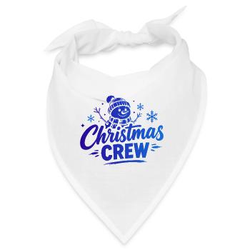 Christmas Crew Schneemann - Bandana - Weiß - Vorne