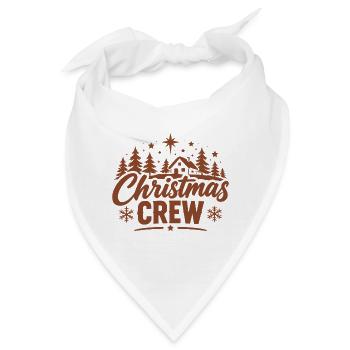 Rustikale Weihnachts Crew - Bandana - Weiß - Vorne