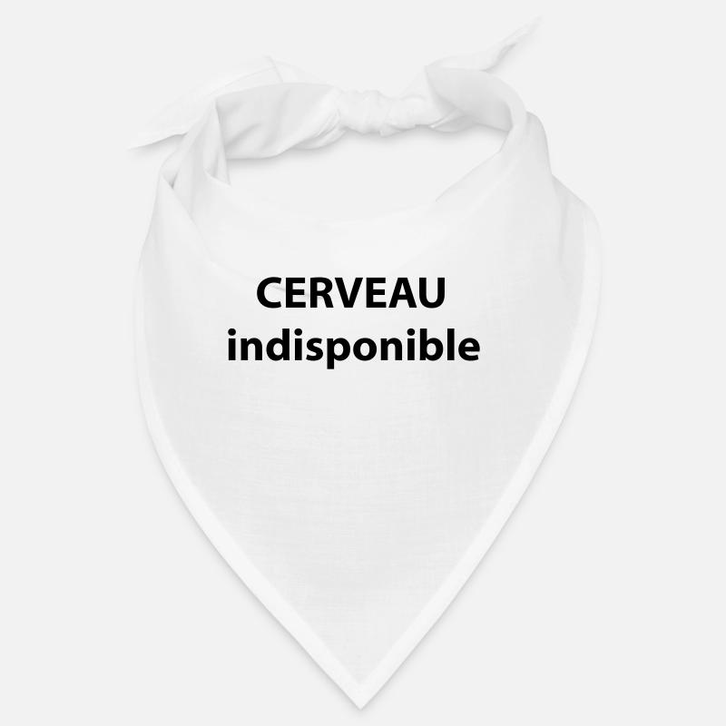 CERVEAU indisponible - Bandana - blanc