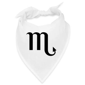 Sternzeichen Skorpion - Bandana - Weiß - Vorne
