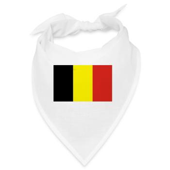 Belgien - Bandana - Weiß - Vorne