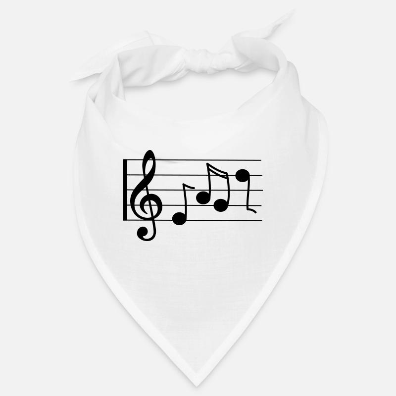Violinschlüssel mit Noten Bandana