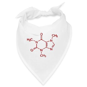 koffein - Bandana - Weiß - Vorne