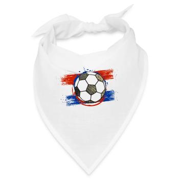 Football Netherlands (Niederlande) 01 - Bandana - Weiß - Vorne