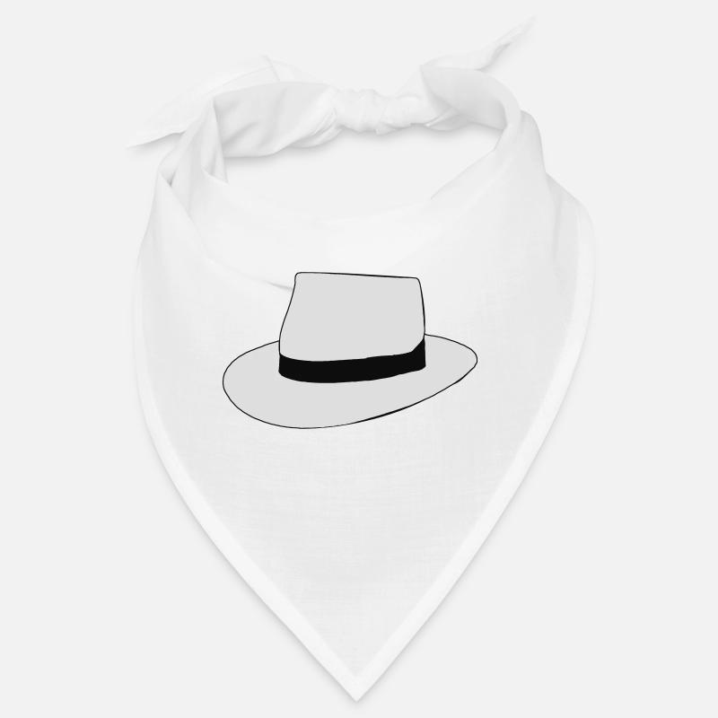 chapeau blanc Bandana