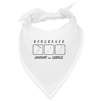 Bergbauer - Bandana - Weiß - Vorne