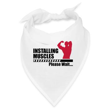 Installing Muscle - Bandana - Weiß - Vorne