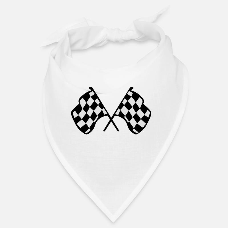 Drapeaux de course à damier Bandana