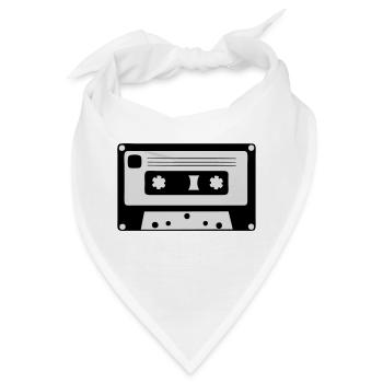 Kassette - Bandana - Weiß - Vorne