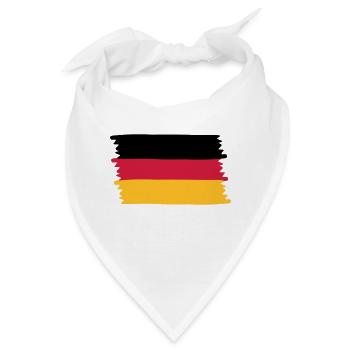 Deutschland - Bandana - Weiß - Vorne