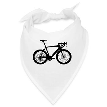 Rennrad - Bandana - Weiß - Vorne