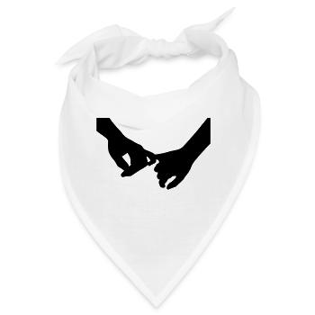 Hand in Hand - Bandana - Weiß - Vorne