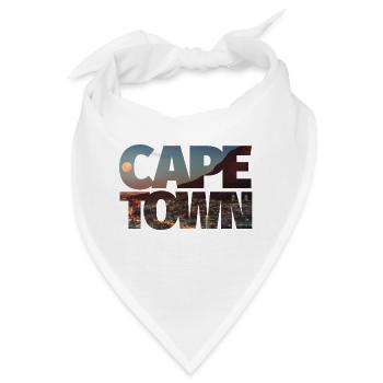 cape-town kapstadt – typo - Bandana - Weiß - Vorne