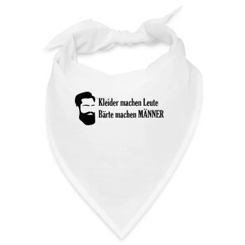 Kleider machen Leute Bärte machen Männer - Bandana - Weiß - Vorne