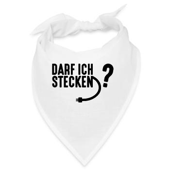 Darf Ich Stecken? - Bandana - Weiß - Vorne