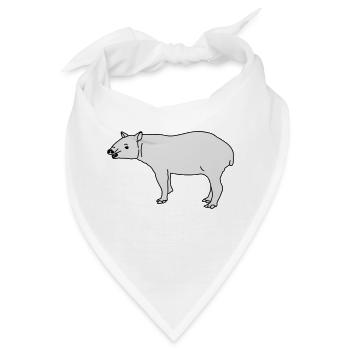 Tapir - Bandana - Weiß - Vorne