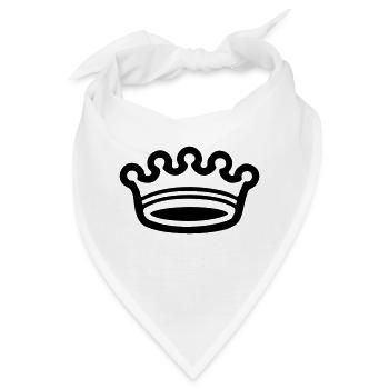 Krone (crown) 03.0 - Bandana - Weiß - Vorne
