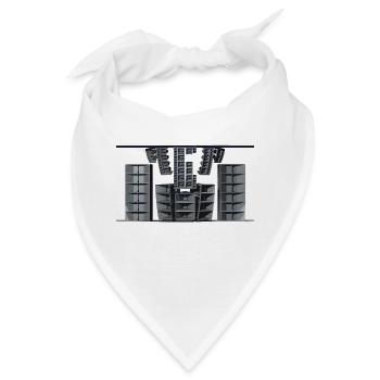 sound system - Bandana - Weiß - Vorne