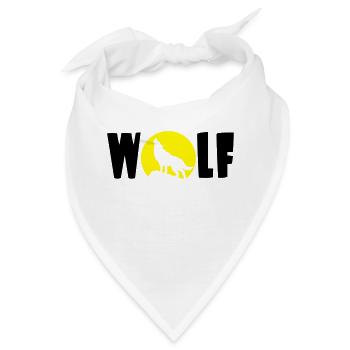 Wolf Mond - Bandana - Weiß - Vorne