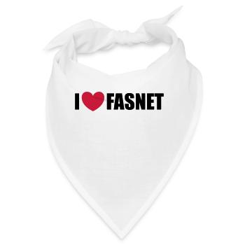 I love Fasnet - Bandana - Weiß - Vorne