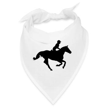 Pferdesport - Bandana - Weiß - Vorne