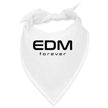 EDM forever - Bandana - Weiß - Vorne