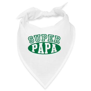 Super Papa - Bandana - Weiß - Vorne