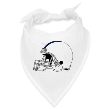 Football Helm - Bandana - Weiß - Vorne