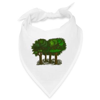 Wald - Bandana - Weiß - Vorne