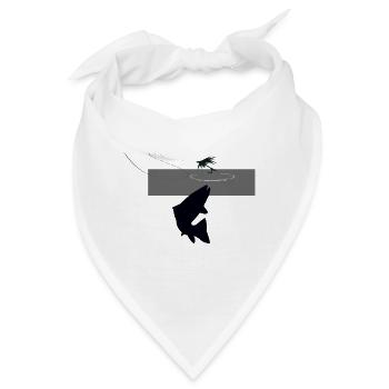 Modell 42 - Steigende Forelle - Bandana - Weiß - Vorne