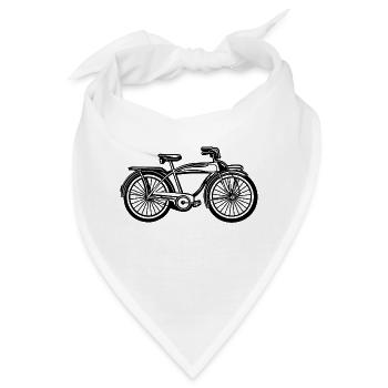 Beach Cruiser Fahrrad 01_schwarz - Bandana - Weiß - Vorne