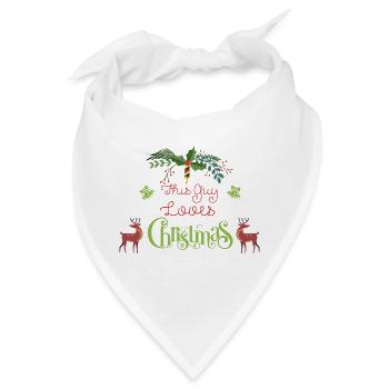 Weihnachten Guy Love Christmas Xmas Geschenk - Bandana - Weiß - Vorne