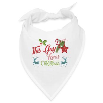 Weihnachten Guy Love Christmas Xmas Geschenk - Bandana - Weiß - Vorne