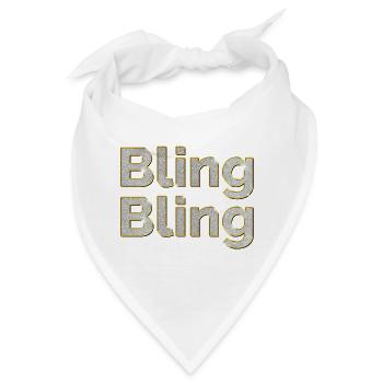 Bling Bling - Bandana - Weiß - Vorne