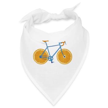 Bicycle ORANGE - Bandana - Weiß - Vorne