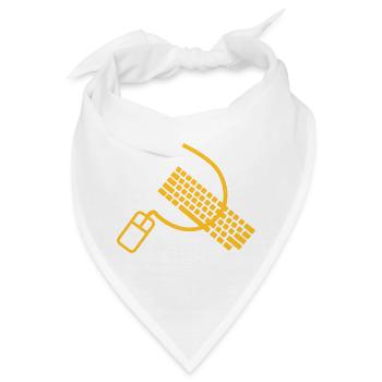 Maus und Tastatur wie Hammer und Sichel - Bandana - Weiß - Vorne