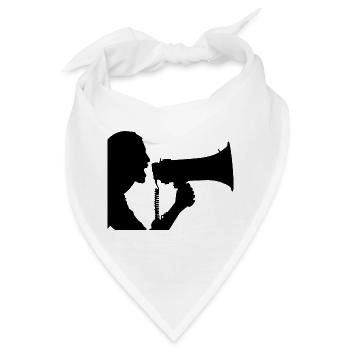 Megaphon - Bandana - Weiß - Vorne