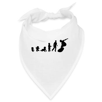 Evolution Mensch mann sport strand - Bandana - Weiß - Vorne