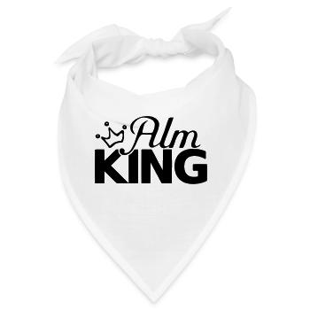 Alm King Alpenverein Almen Österreich Apres Ski - Bandana - Weiß - Vorne