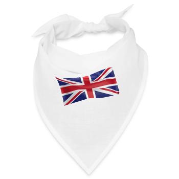 Union Jack Großbritannien UK Fahne Flagge - Bandana - Weiß - Vorne